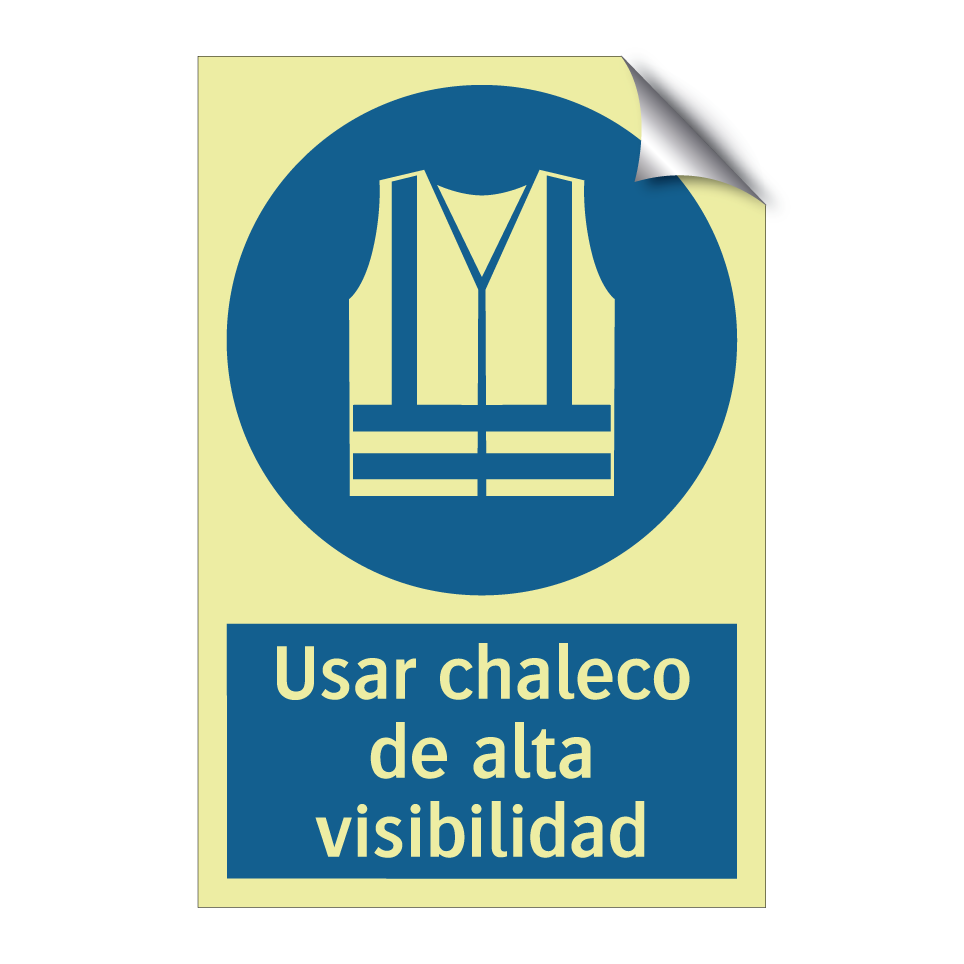 Usar chaleco de alta visibilidad