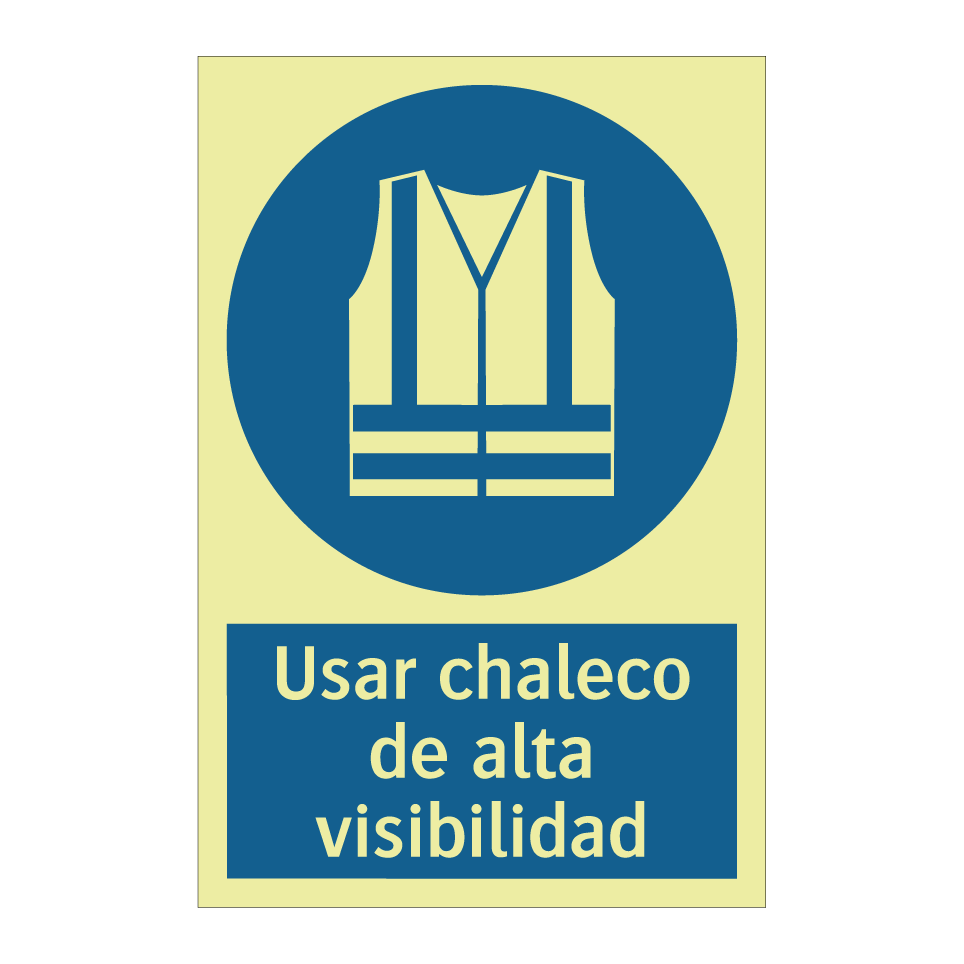 Usar chaleco de alta visibilidad