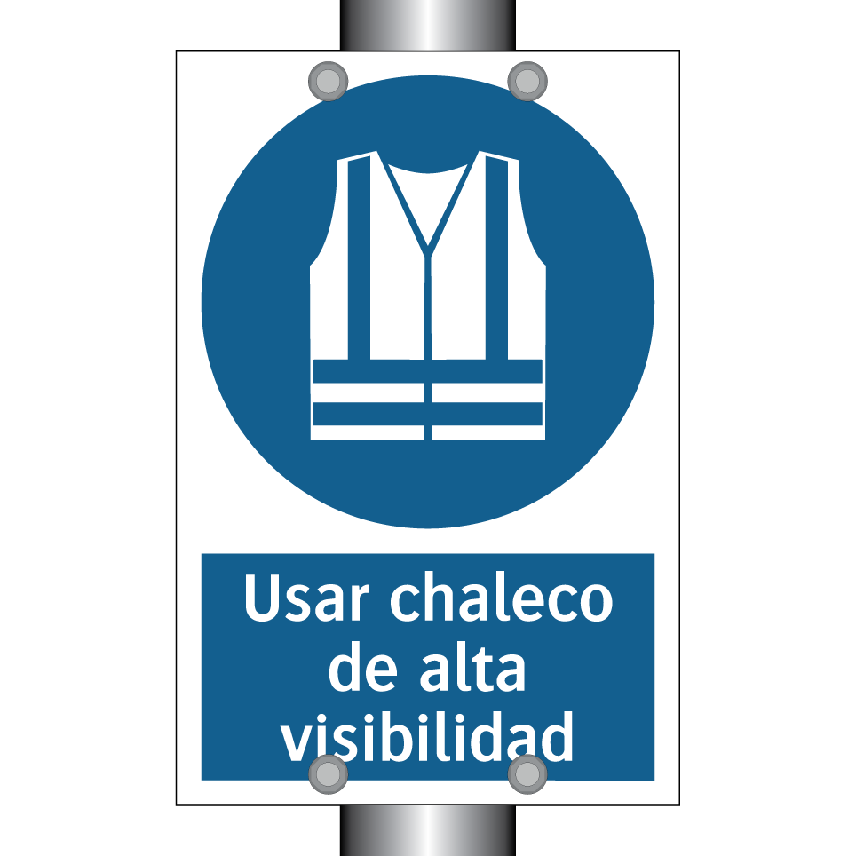 Usar chaleco de alta visibilidad