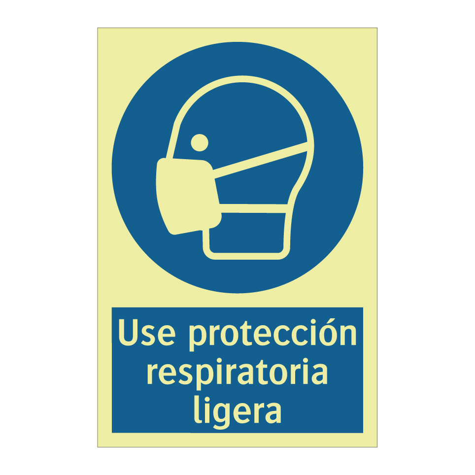Use protección respiratoria ligera