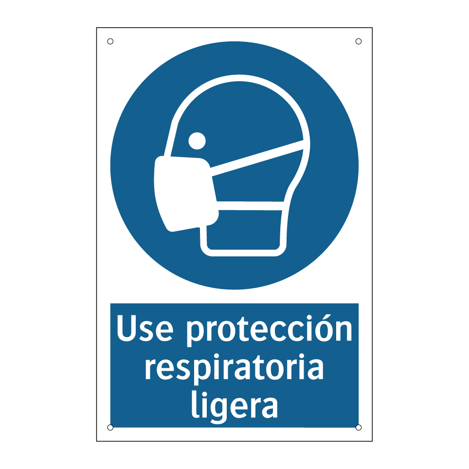 Use protección respiratoria ligera