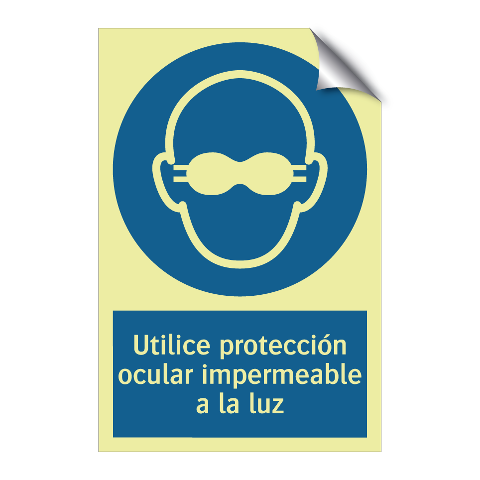 Utilice protección ocular impermeable a la luz