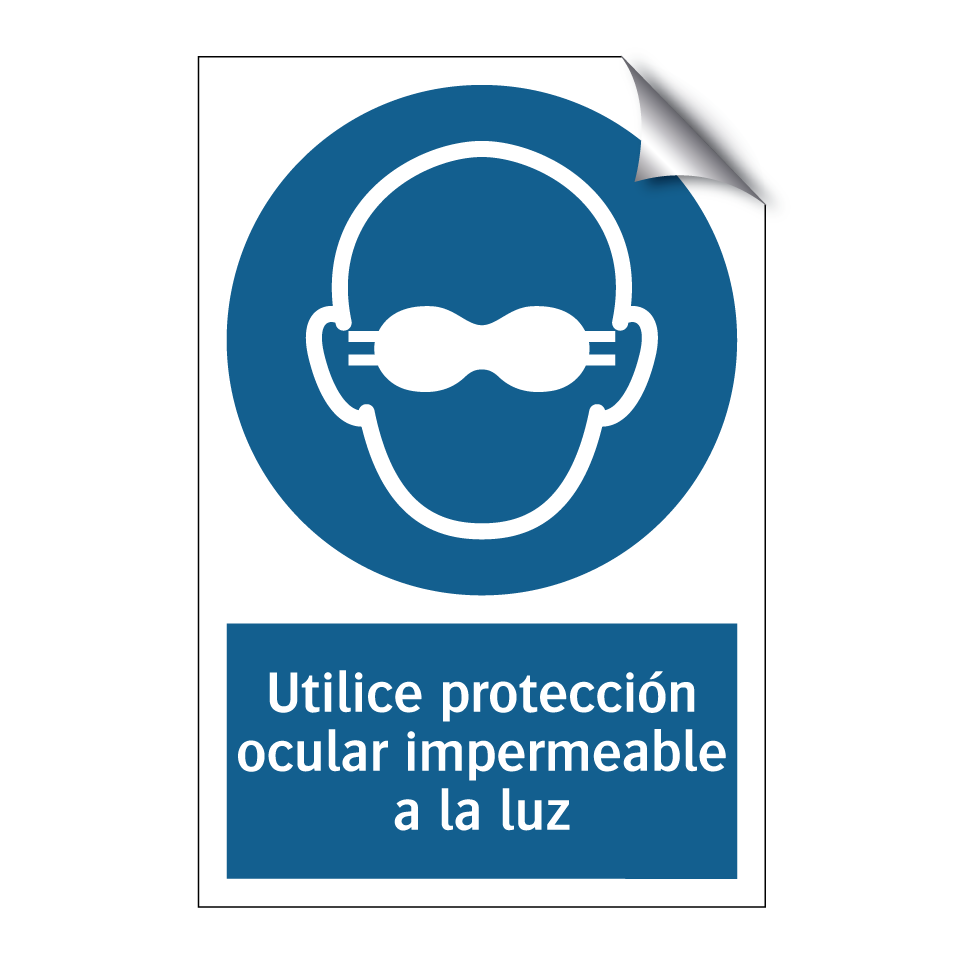Utilice protección ocular impermeable a la luz