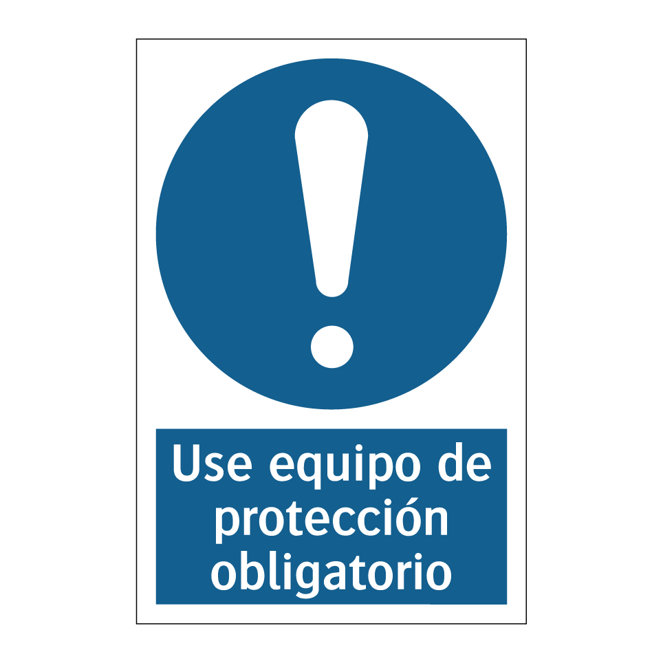 Use equipo de protección obligatorio