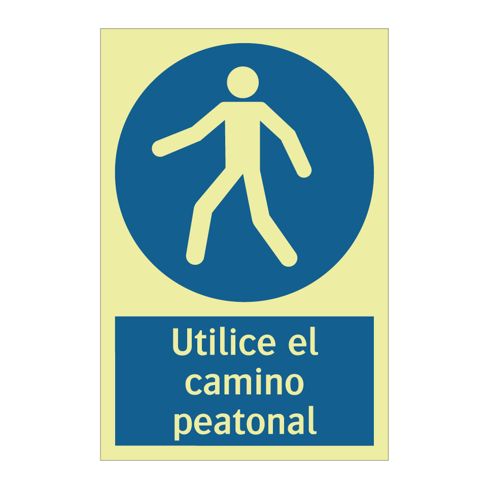 Utilice el camino peatonal