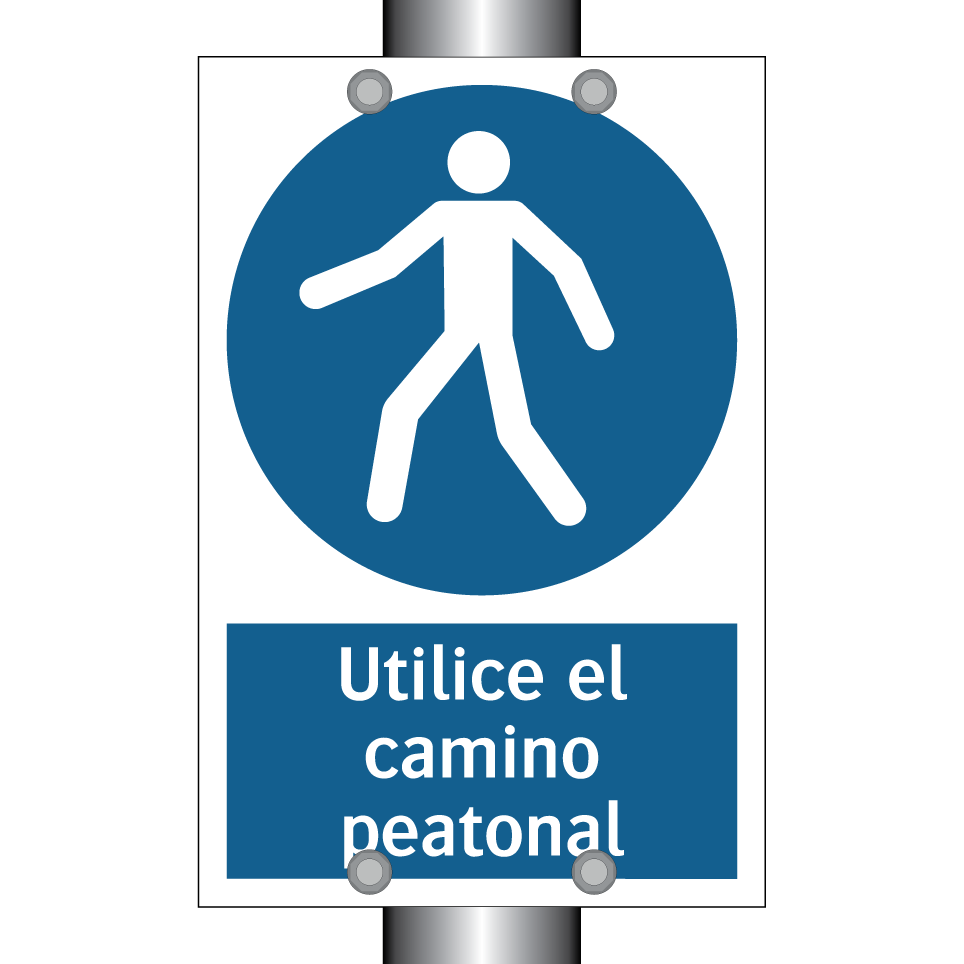 Utilice el camino peatonal