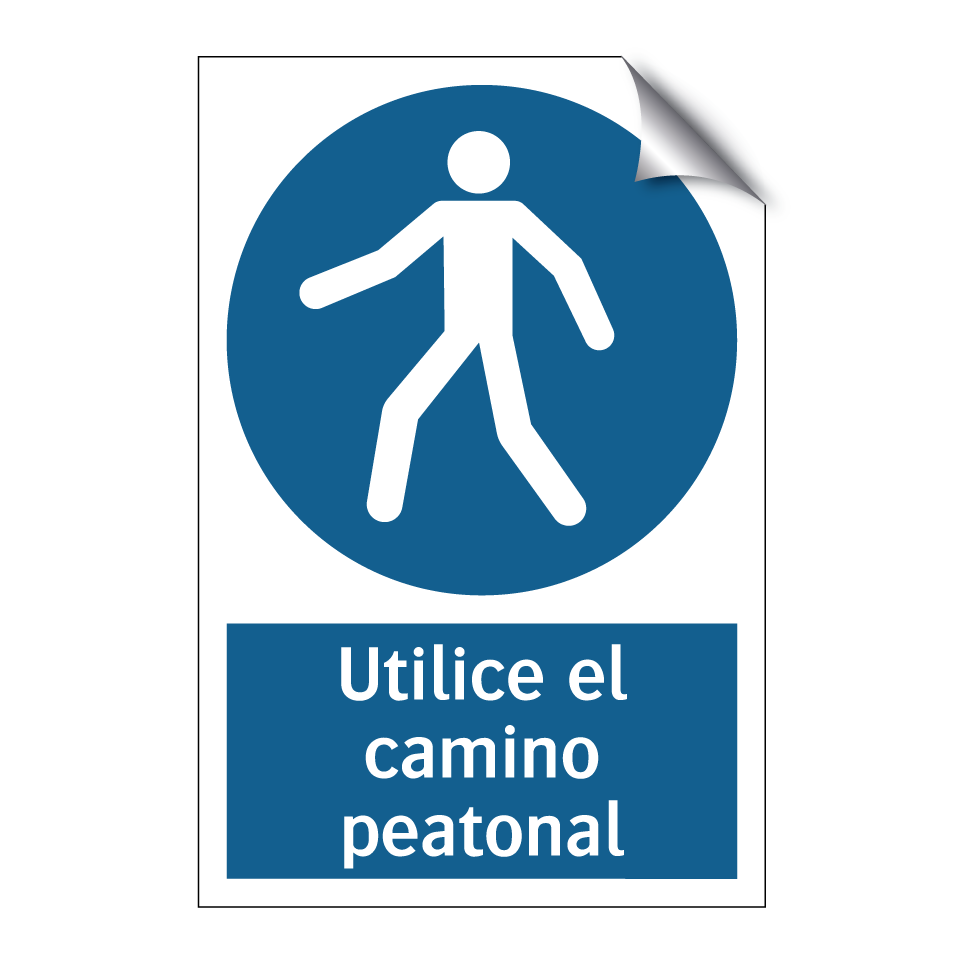 Utilice el camino peatonal