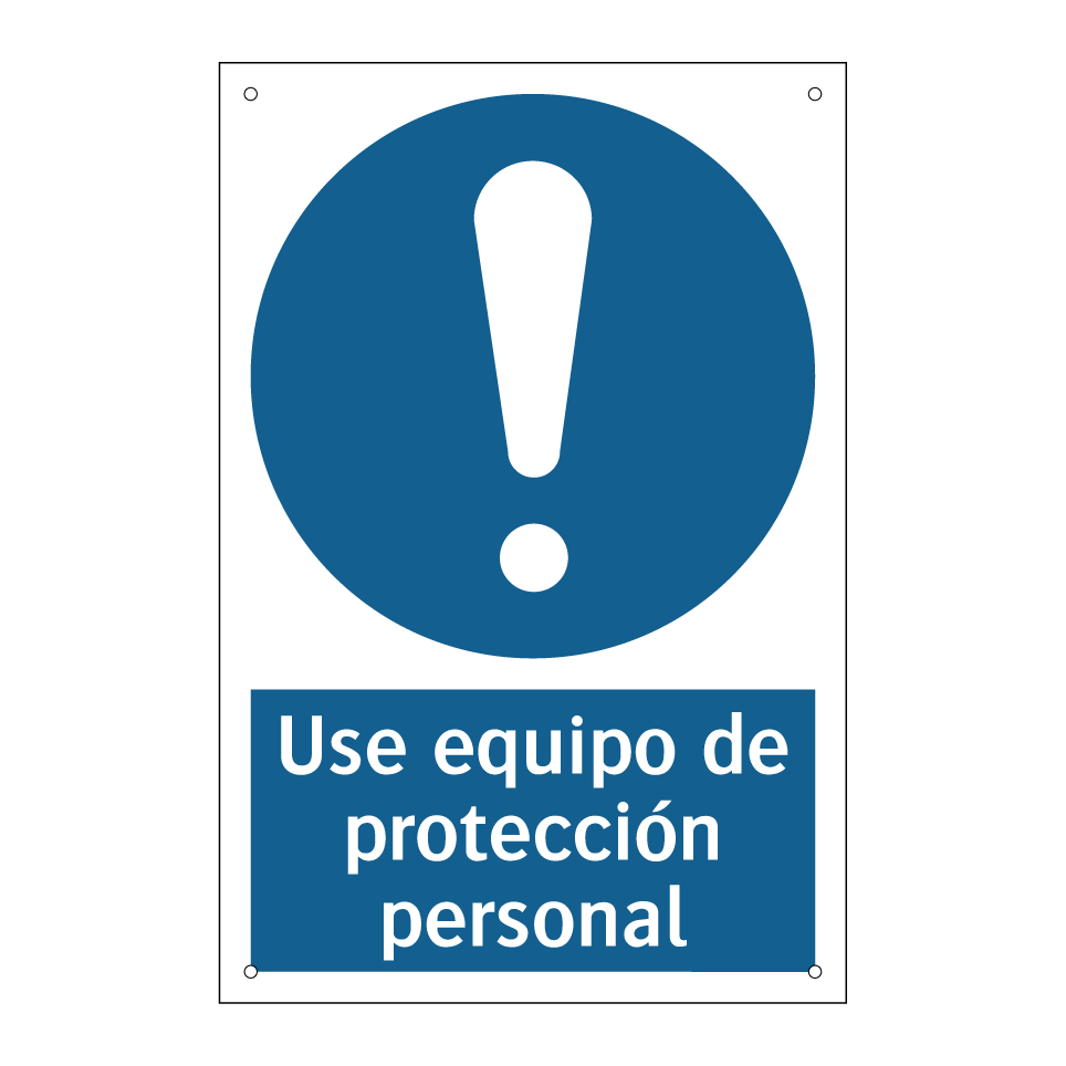 Use equipo de protección personal