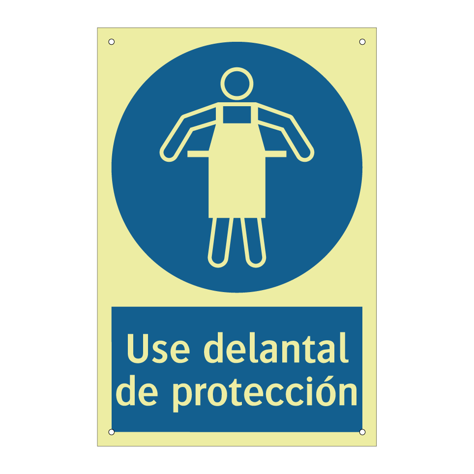 Use delantal de protección
