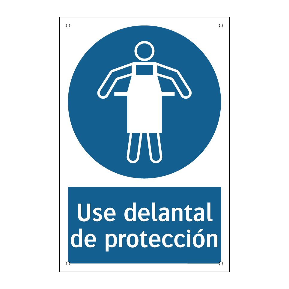 Use delantal de protección