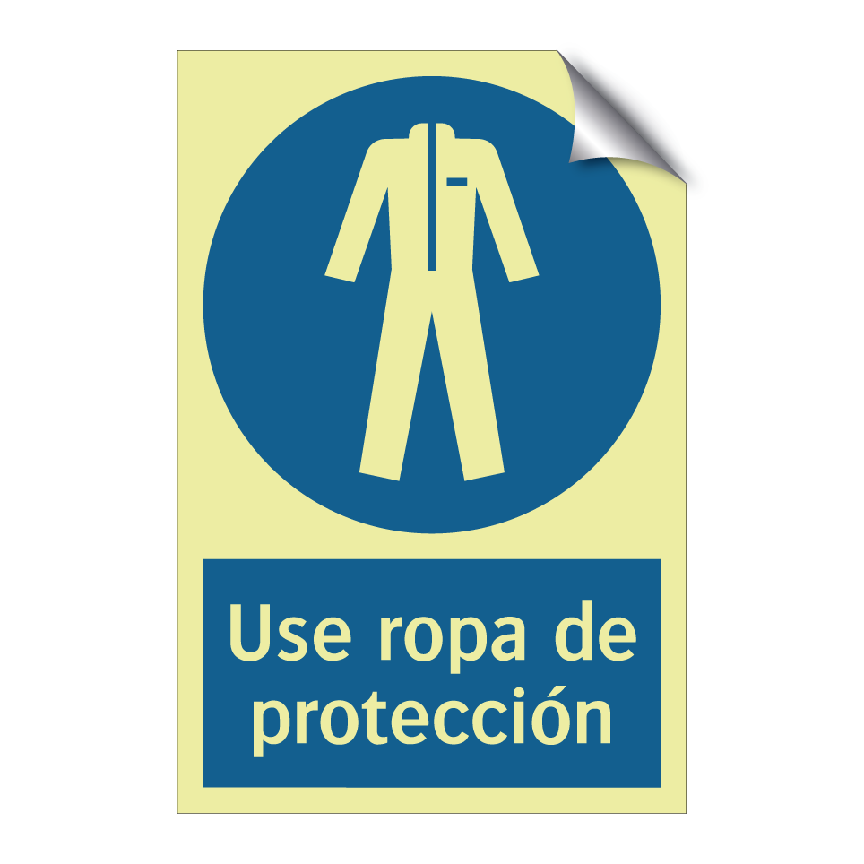 Use ropa de protección