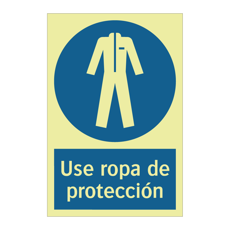 Use ropa de protección