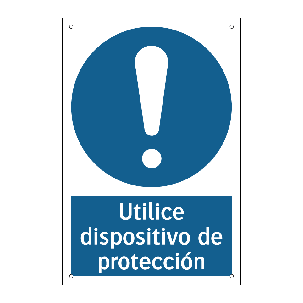 Utilice dispositivo de protección