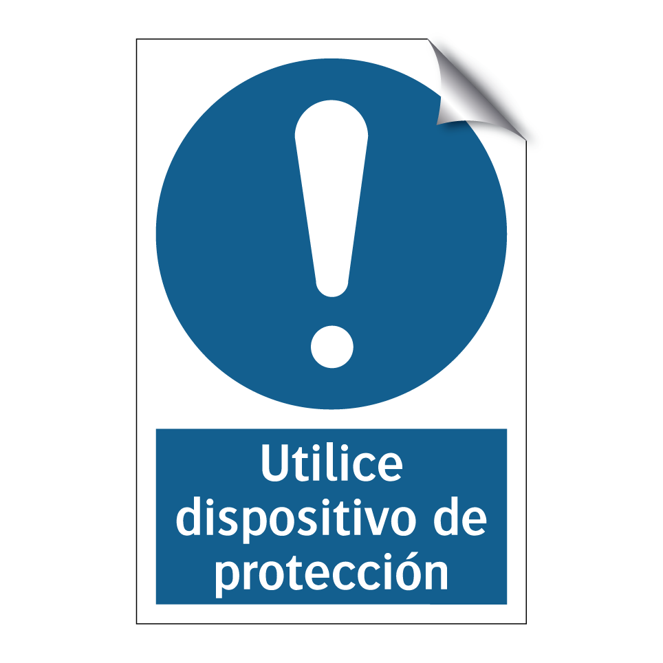 Utilice dispositivo de protección