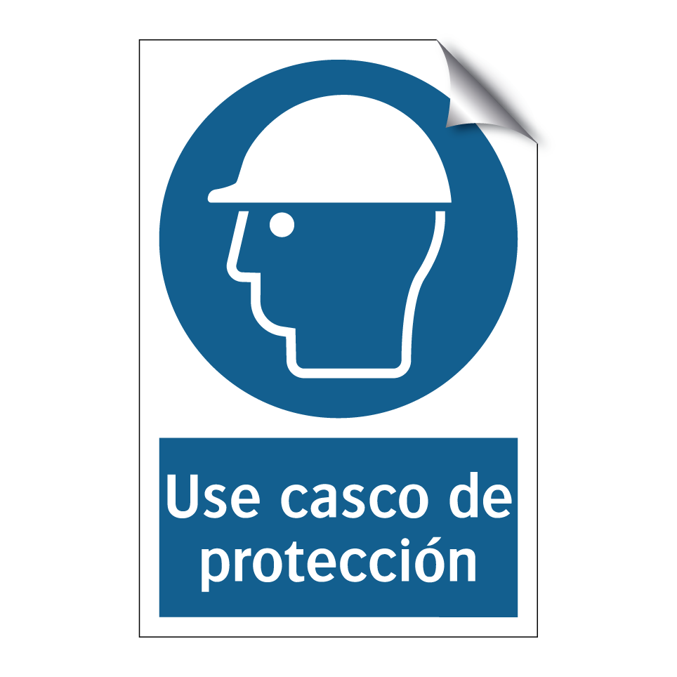 Use casco de protección