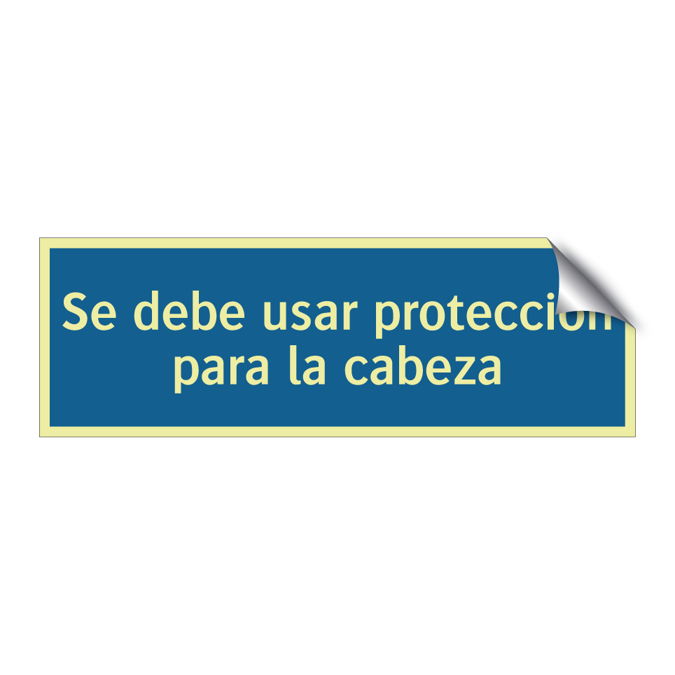 Se debe usar protección para la cabeza