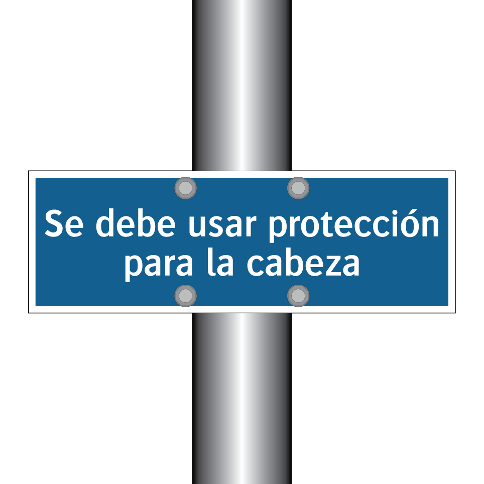 Se debe usar protección para la cabeza