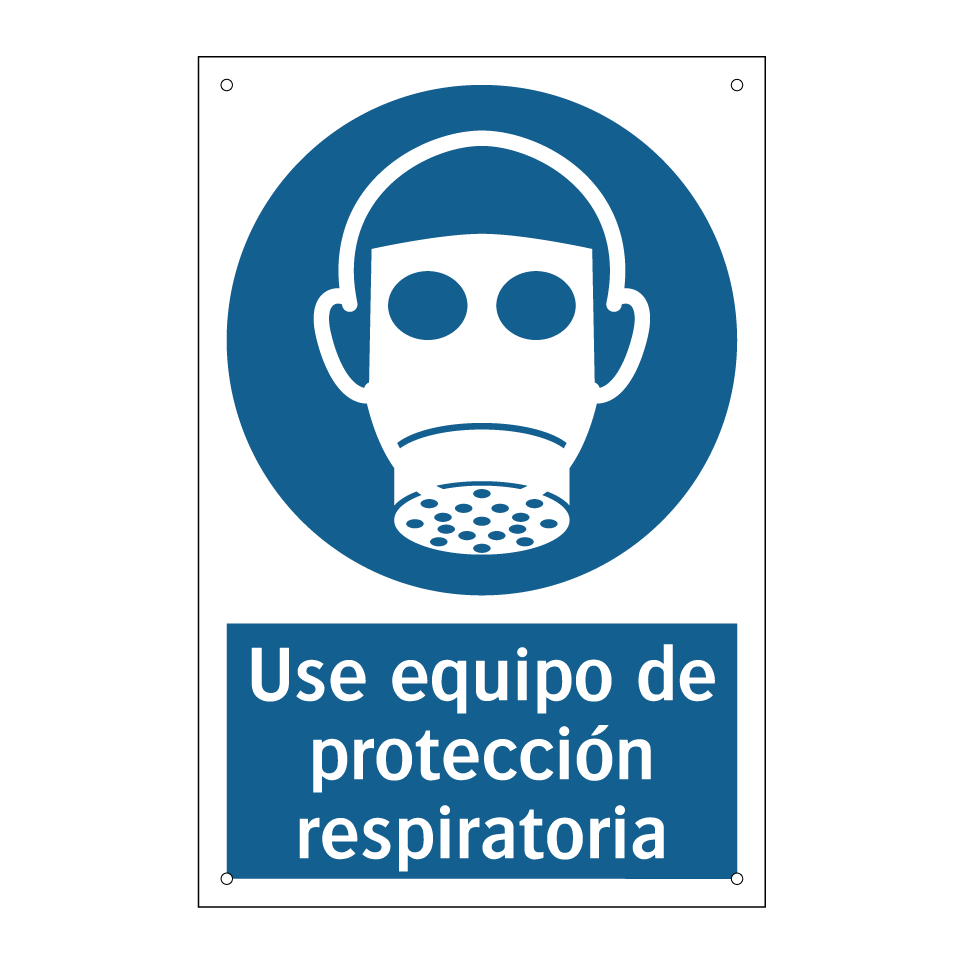 Use equipo de protección respiratoria