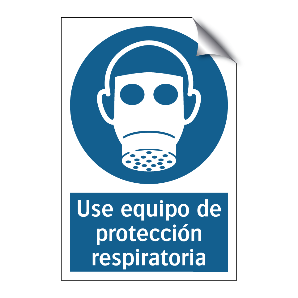 Use equipo de protección respiratoria