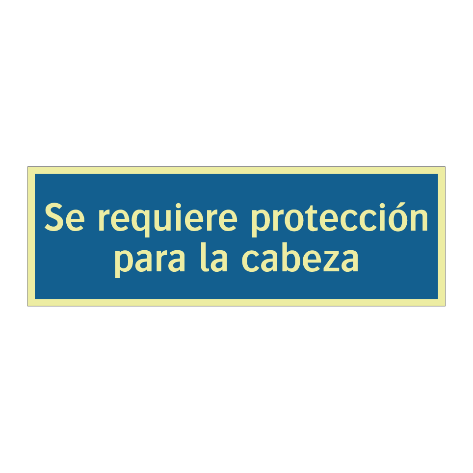 Se requiere protección para la cabeza