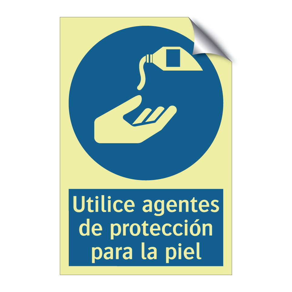 Utilice agentes de protección para la piel