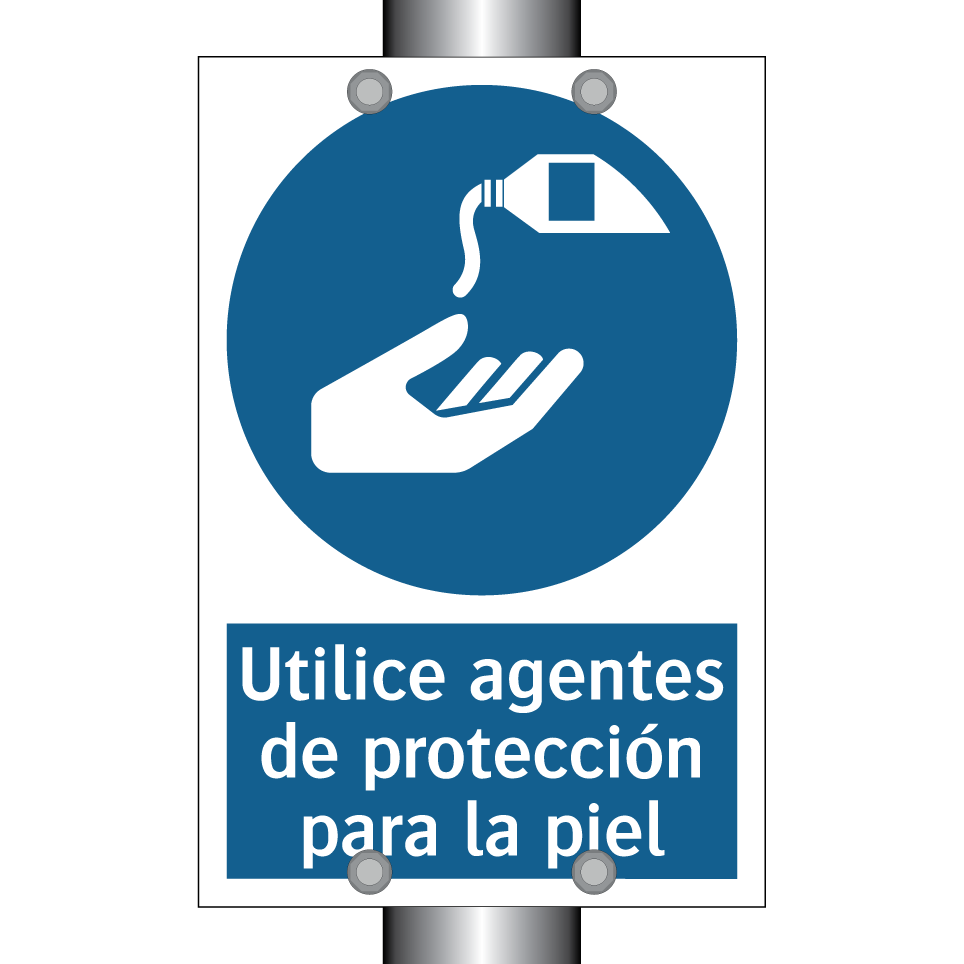 Utilice agentes de protección para la piel