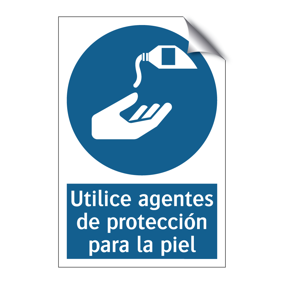 Utilice agentes de protección para la piel