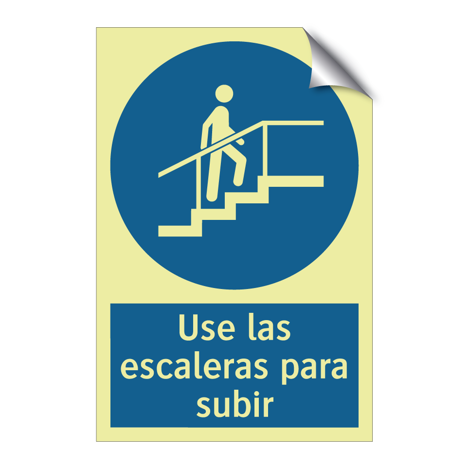 Use las escaleras para subir