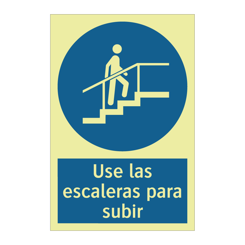 Use las escaleras para subir