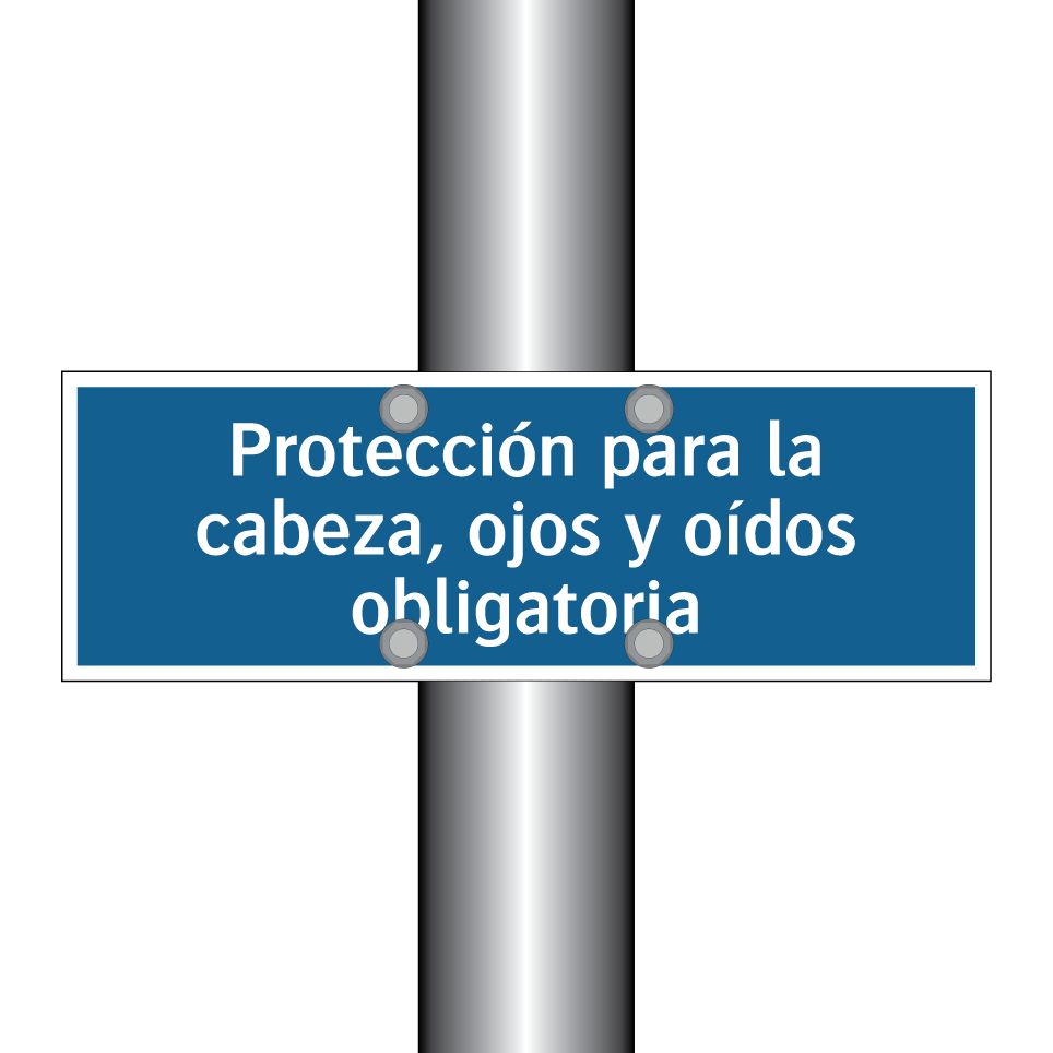 Protección para la cabeza, ojos y oídos obligatoria