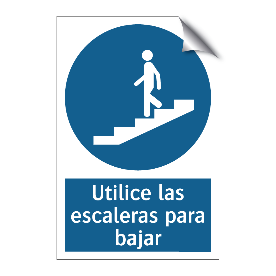 Utilice las escaleras para bajar