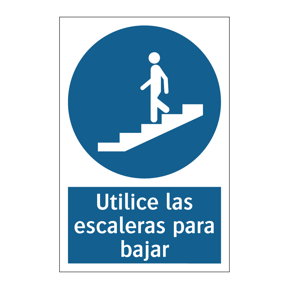 Utilice las escaleras para bajar