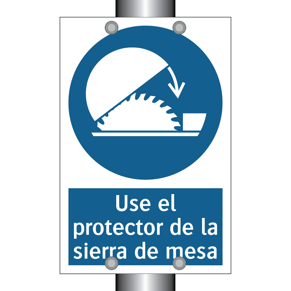 Use el protector de la sierra de mesa