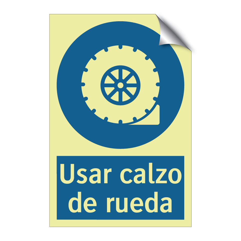 Usar calzo de rueda