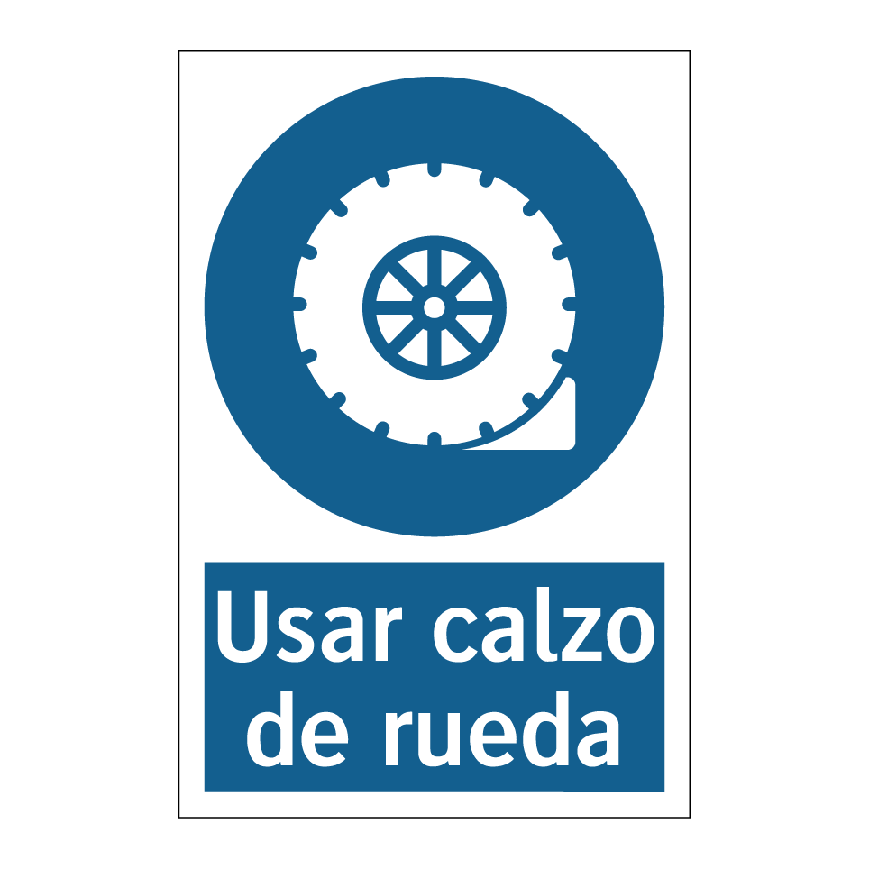 Usar calzo de rueda