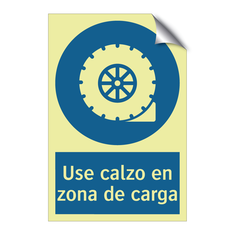 Use calzo en zona de carga