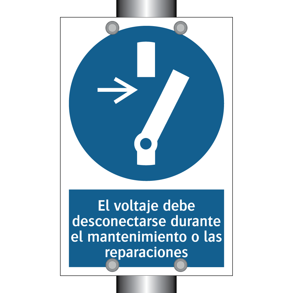 El voltaje debe desconectarse durante el mantenimiento o las reparaciones
