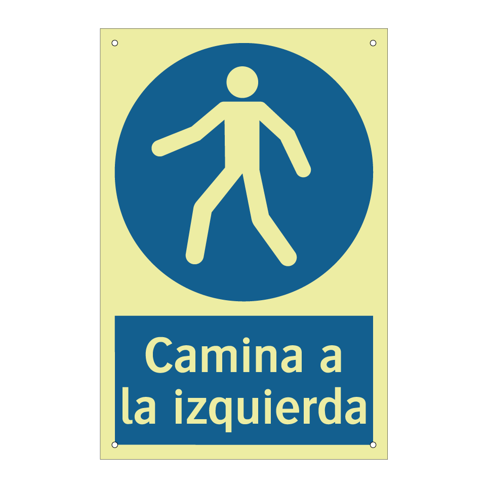 Camina a la izquierda