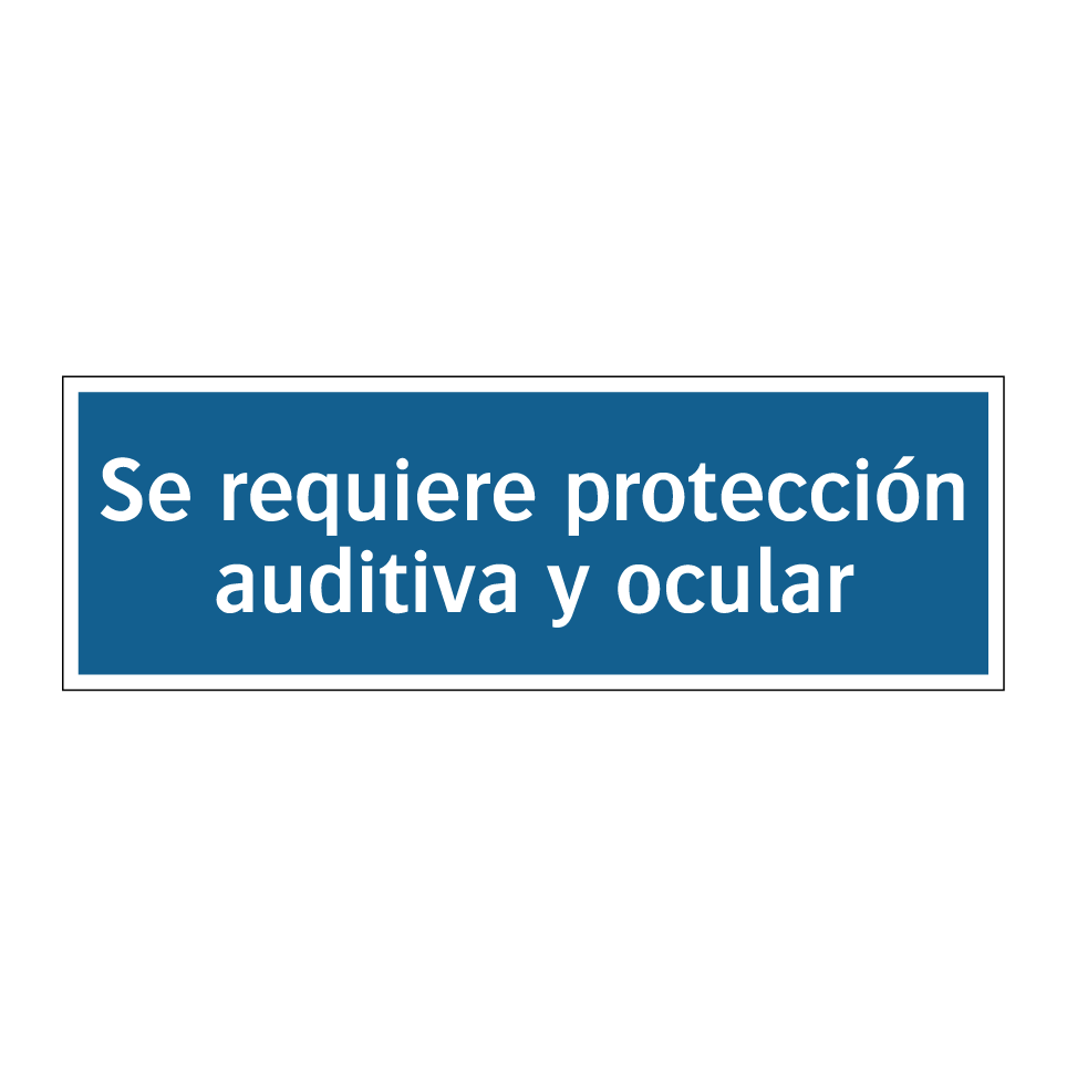 Se requiere protección auditiva y ocular