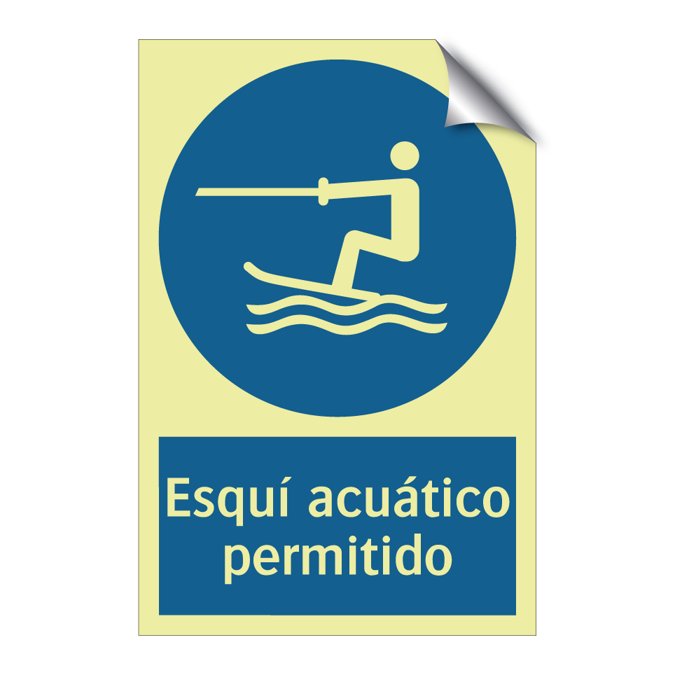 Esquí acuático permitido