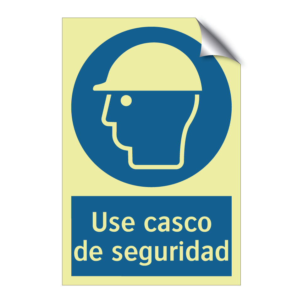 Use casco de seguridad