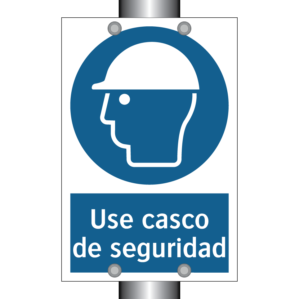 Use casco de seguridad