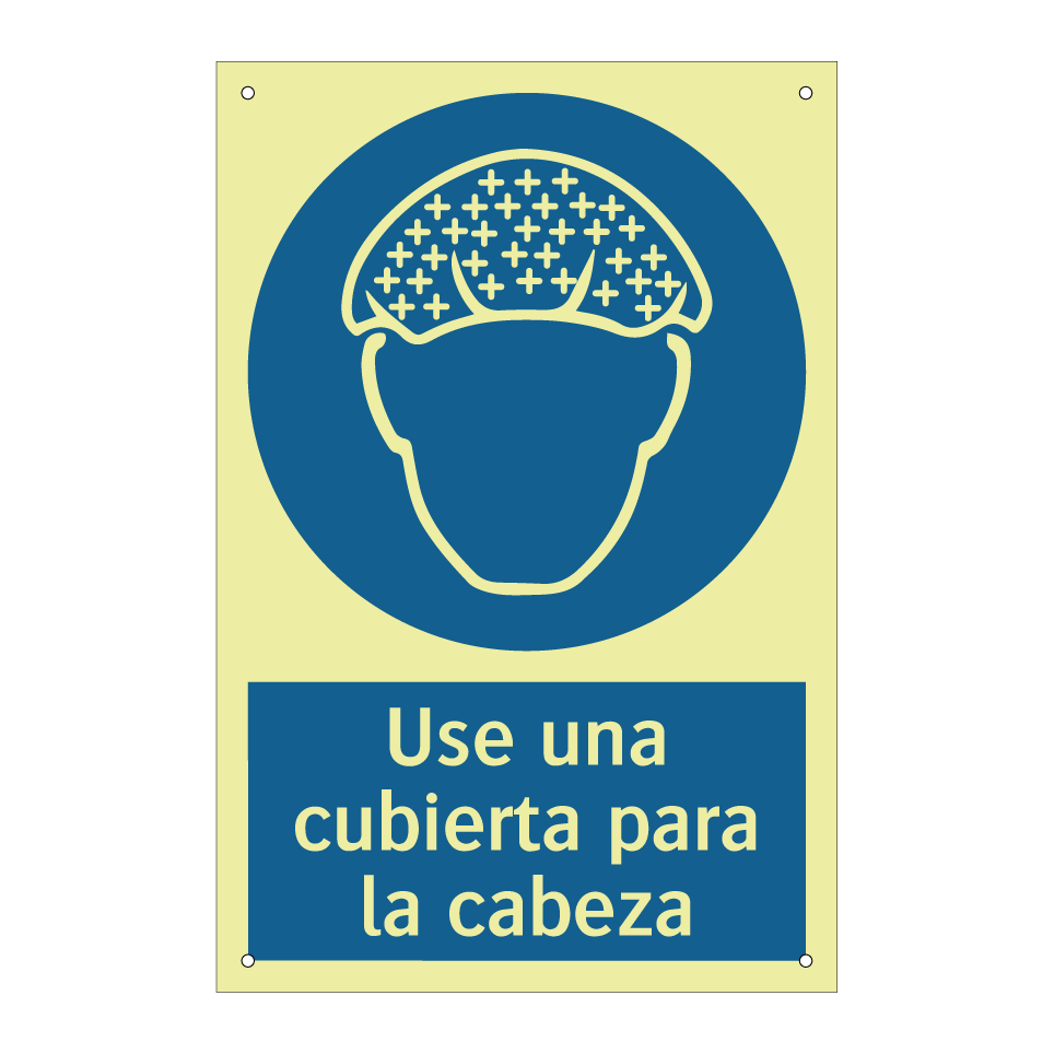 Use una cubierta para la cabeza