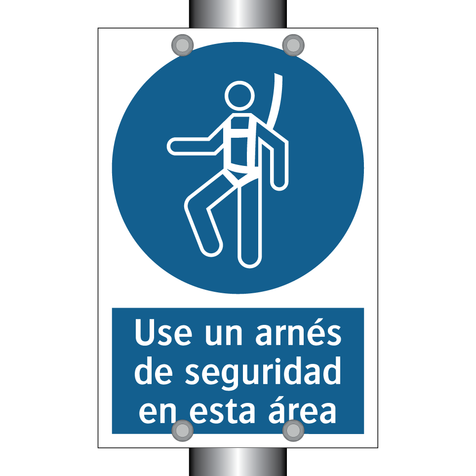Use un arnés de seguridad en esta área