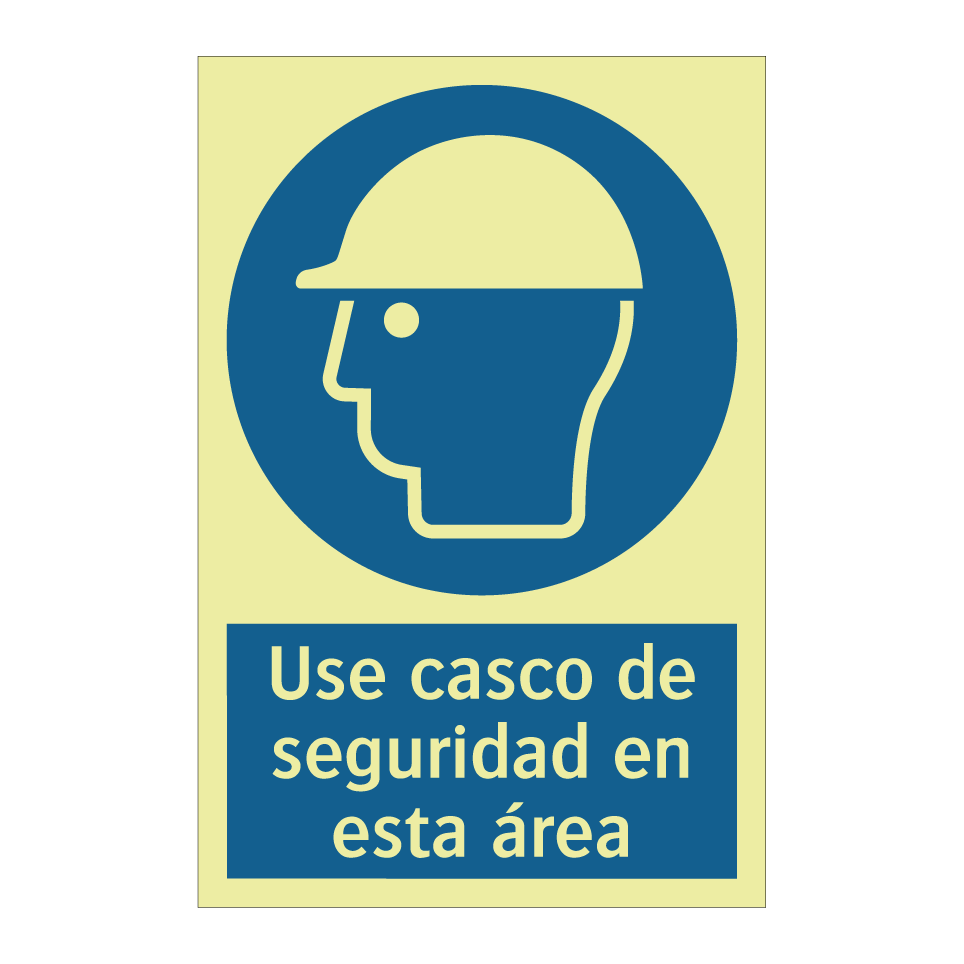 Use casco de seguridad en esta área