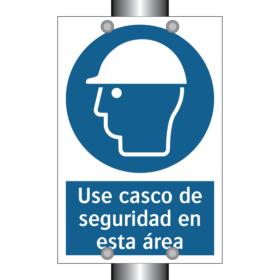Use casco de seguridad en esta área