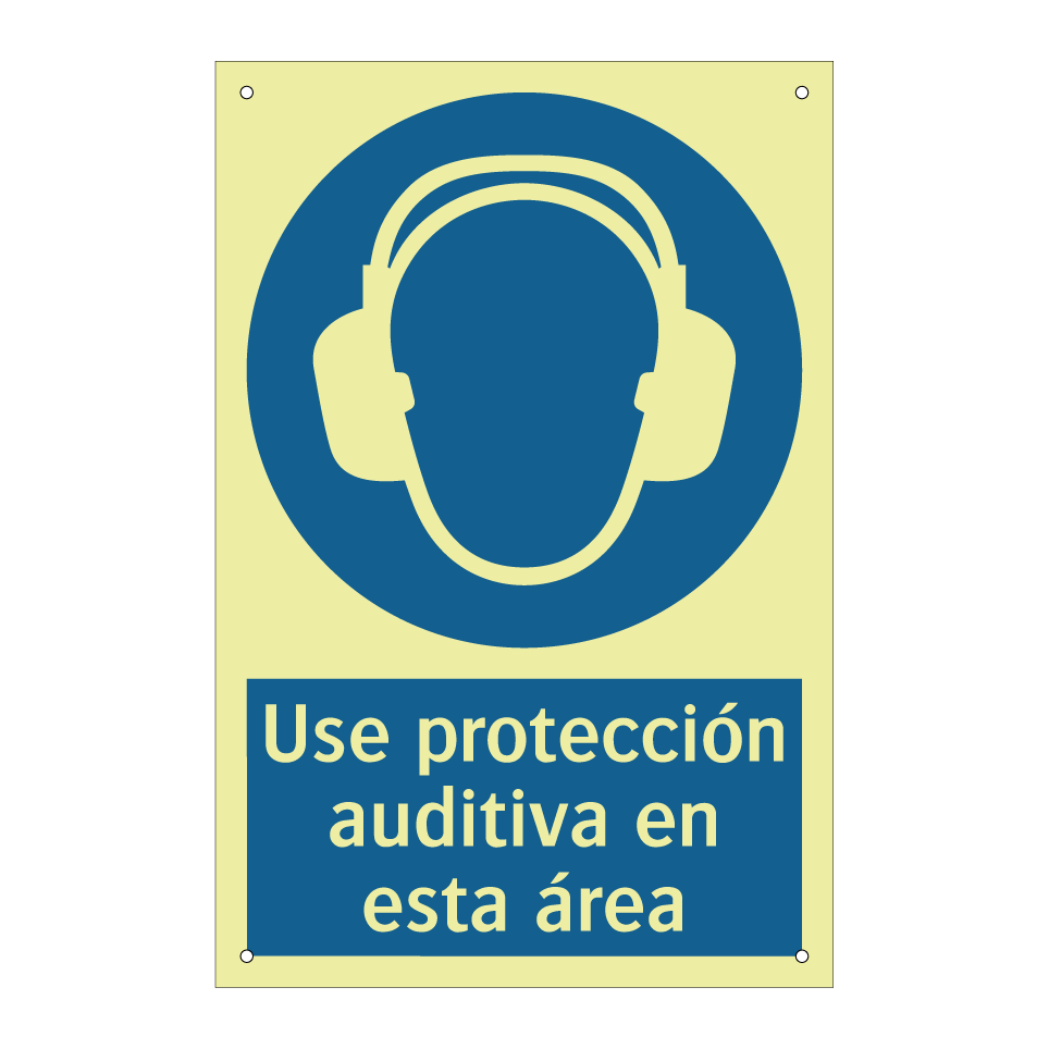 Use protección auditiva en esta área