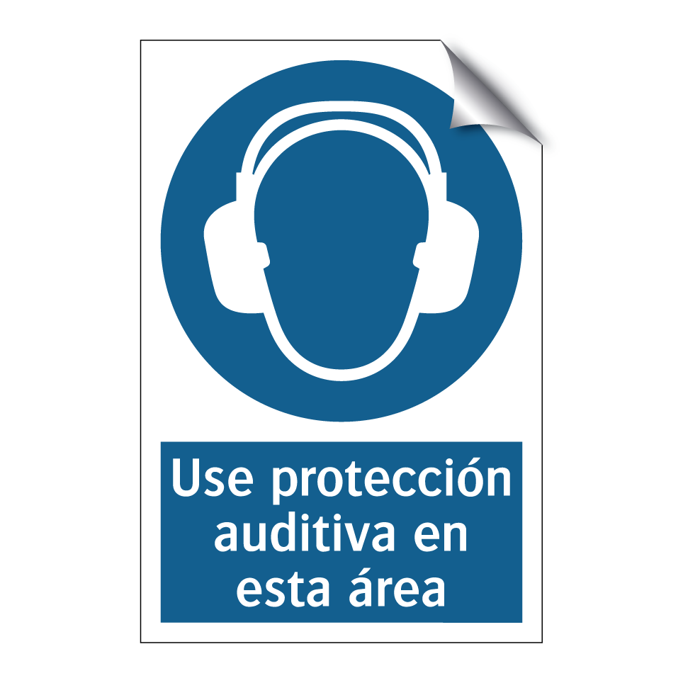 Use protección auditiva en esta área