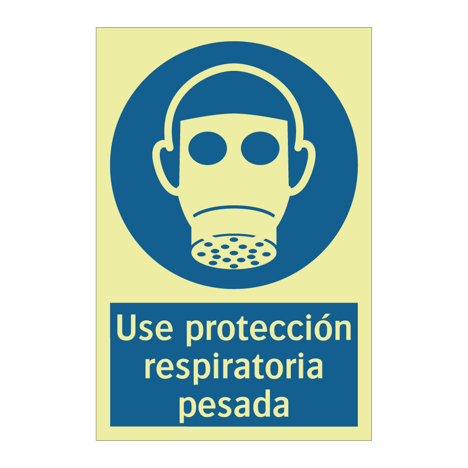 Use protección respiratoria pesada
