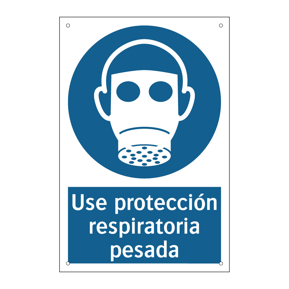 Use protección respiratoria pesada